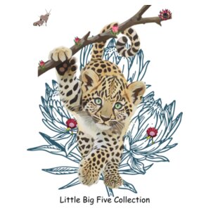 Little Big Five Leopard Tee Design