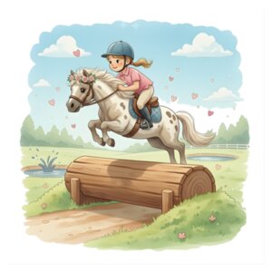 Pony Eventing Tee – Storybook Edition Design