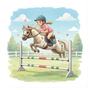 Pony Show Jumping Tee – Storybook Edition Design