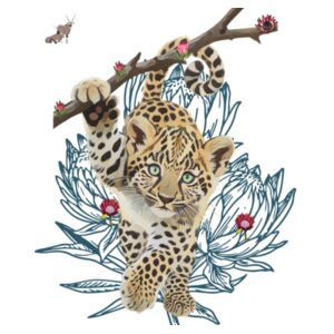 Kids Hoodie - Little Big Five Leopard Design